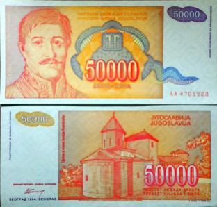 yugoslavia 50000d